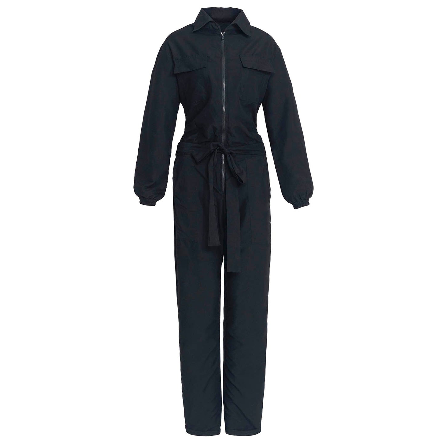 AMELIA Recycled Travel Jumpsuit in Black