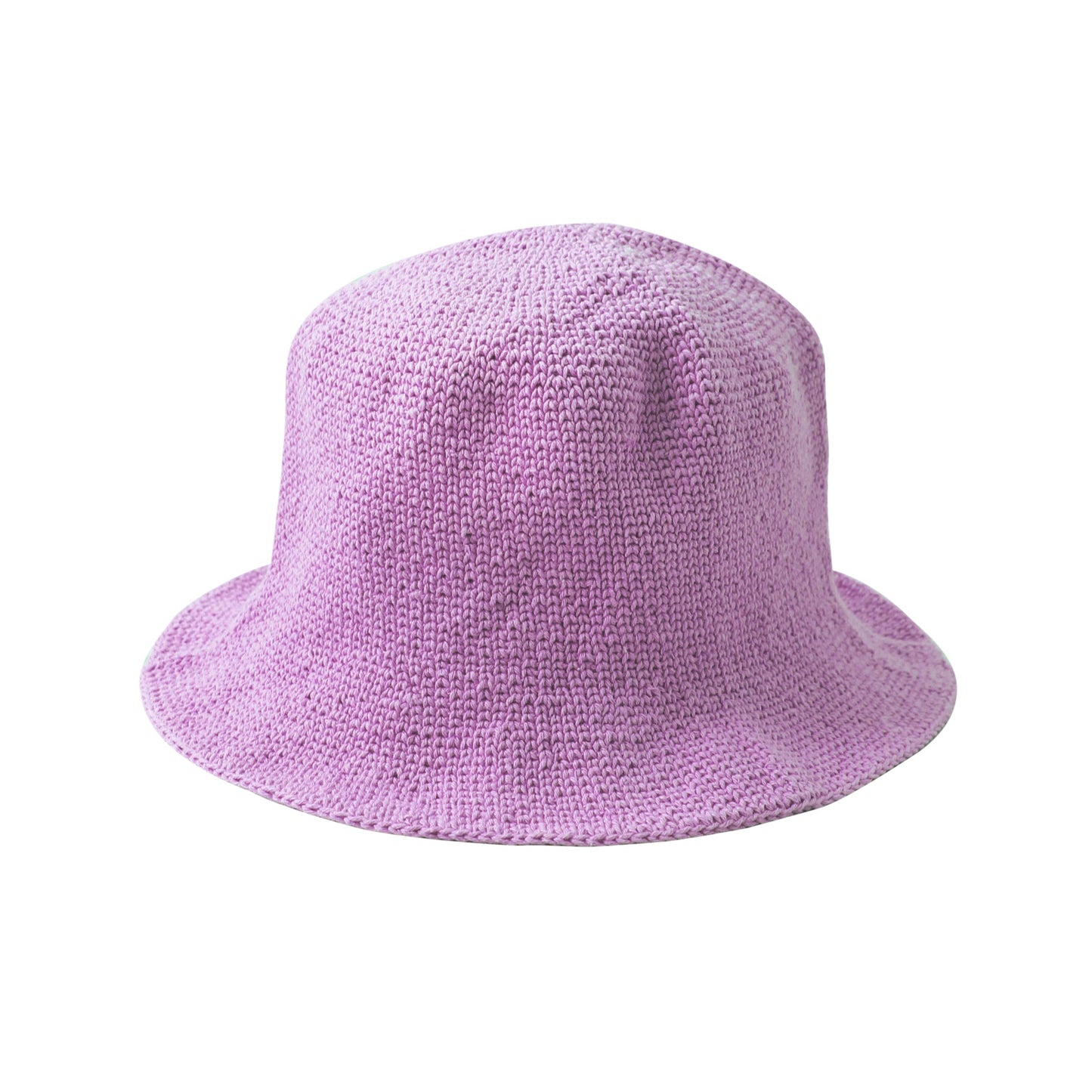 FLORETTE Crochet Bucket Hat In Lilac Purple