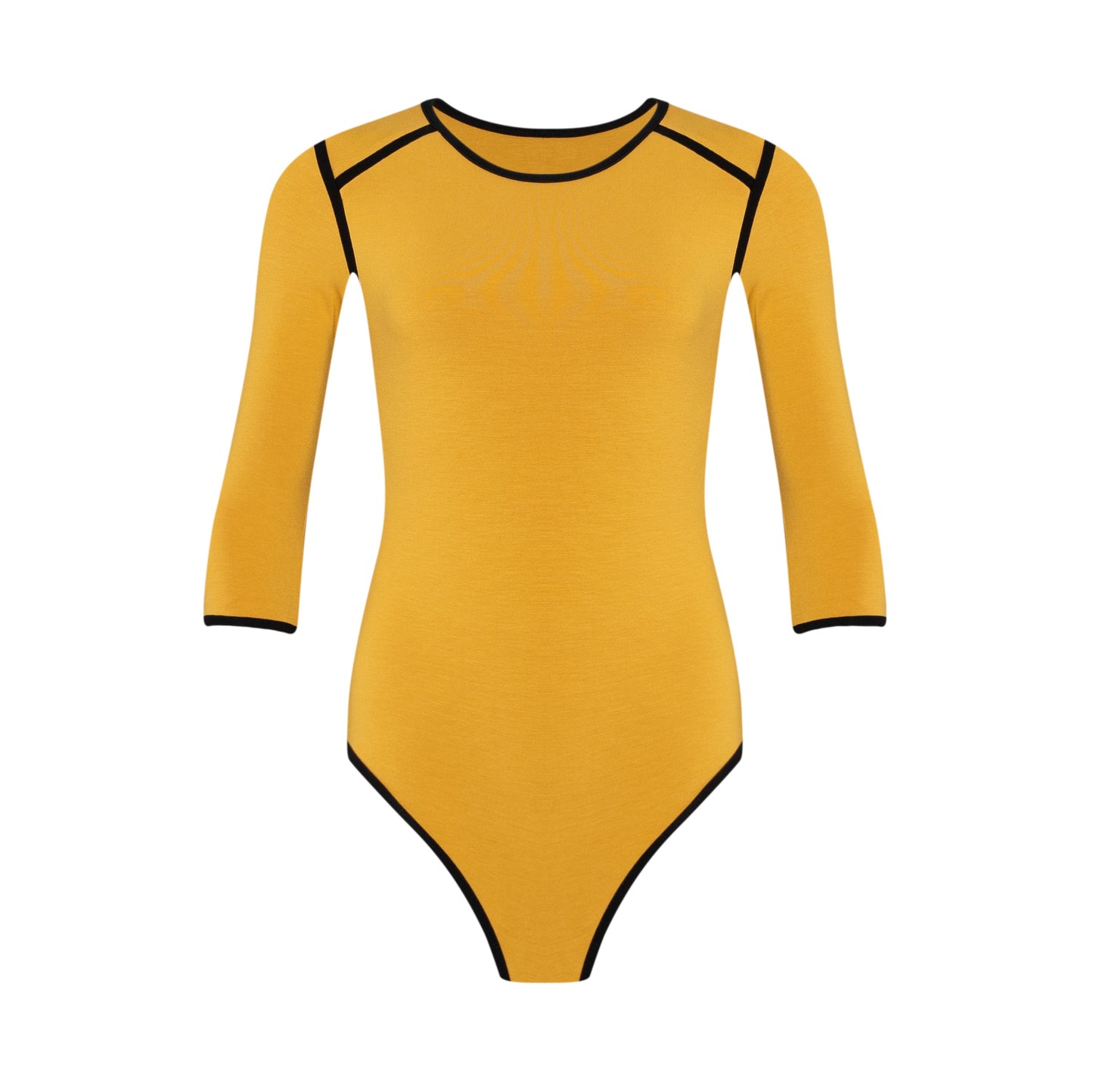 GIRL Two tone Eco bodysuit in Canary Yellow